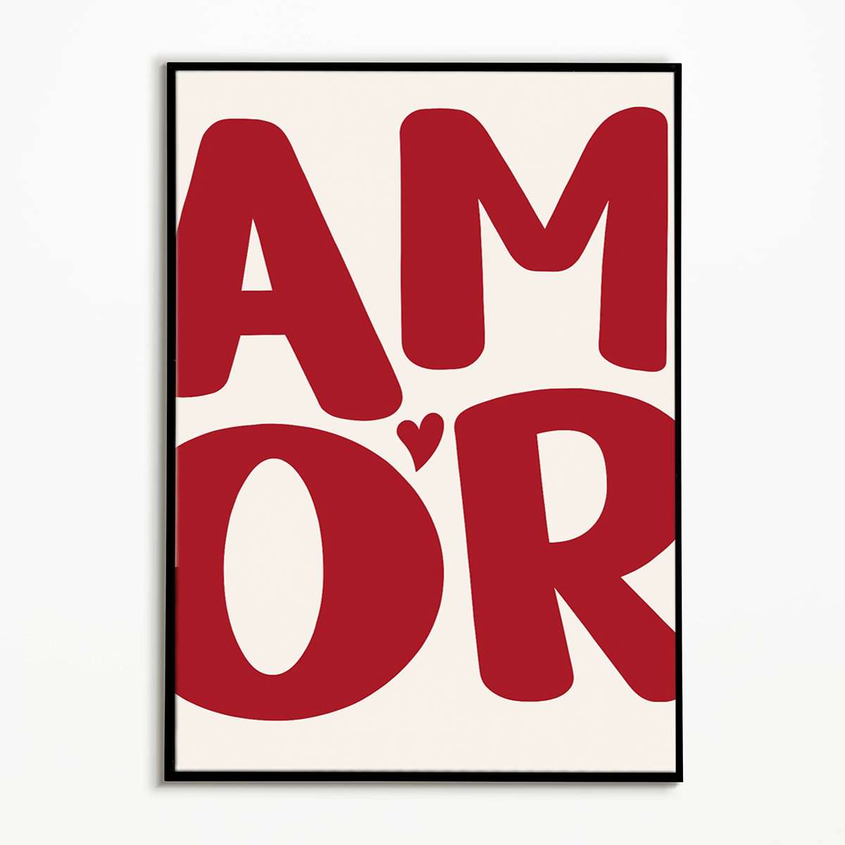 TEMU 1 pezzo Stampe Piatte 2D Tema Amore Amor Poster d' Stile Minimalista Decorazione da Parete Stampa su Tela Senza Cornice Decorazione per la Casa