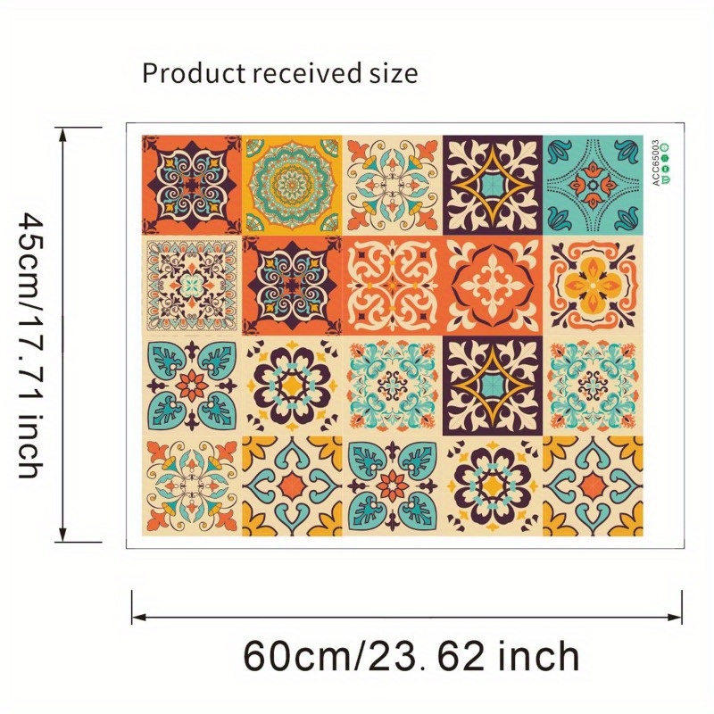 American Waist Line Simulation Tile Kitchen Bathroom Background Wall Modeling Wall Sticker