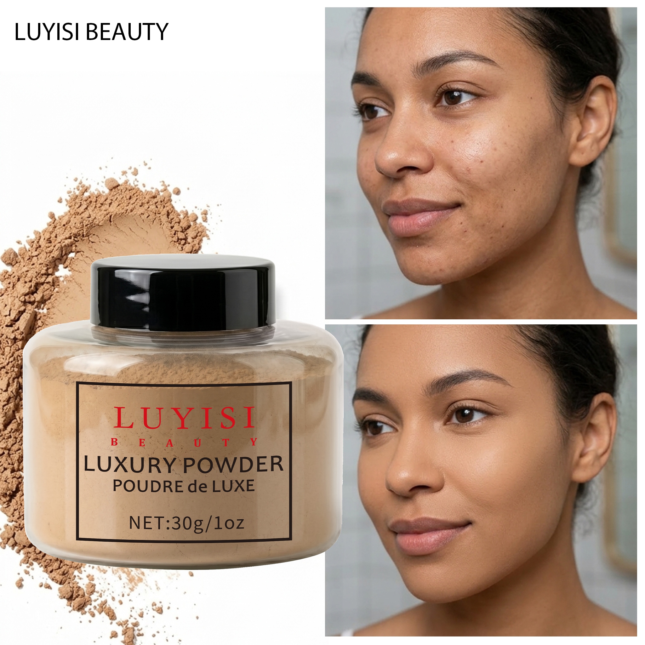 translucent loose setting powder face makeup baking powder matte end oil control long lasting lightweight   free blurring pores smooth flawless waterproof sweatproof creaseless no   professional cosmetics beauty gifts for women Product details 5
