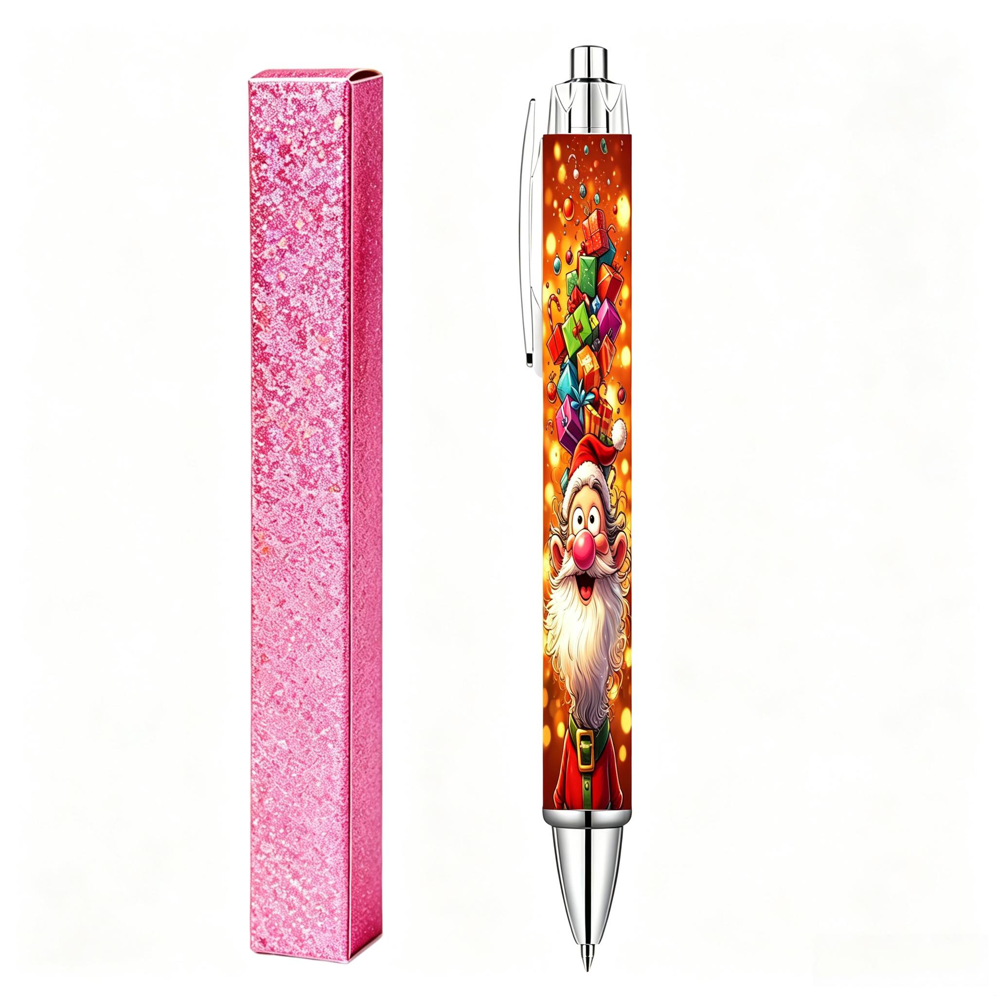 TEMU Penna gel retrattile a tema con custodia squisita, scrittura , per appunti quotidiani, , , regalo per insegnanti e studenti, ottima per il a