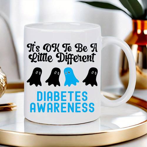 mug to inspirational cup with designs white ceramic coffee cup for diabetes sufferers caregivers educators hand wash only thoughtful diabetes gift diabetes additions design