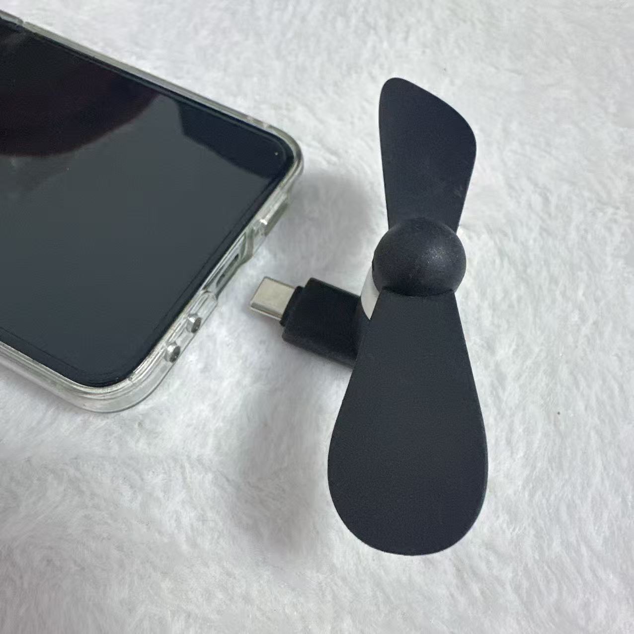 Creative Usb Mini Fan, Phone Port Fan, Type-c Portable Small Fan, Quiet Gift Fan, Outdoor Sports And Mountaineering Cooling Mini Fan