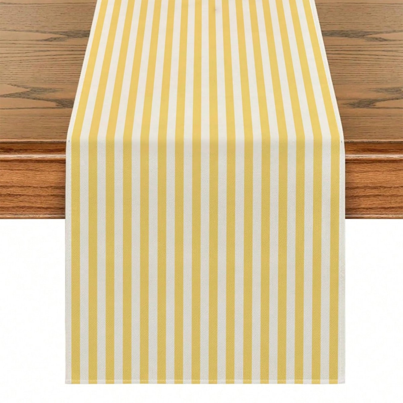 1pc Striped Geometric Table Runner, Linen-textured Washable Dining Table Decorative Cloth, Style For Dining Room, Kitchen, Living Room, Sideboard, Suitable For Home/party/wedding/festival Use