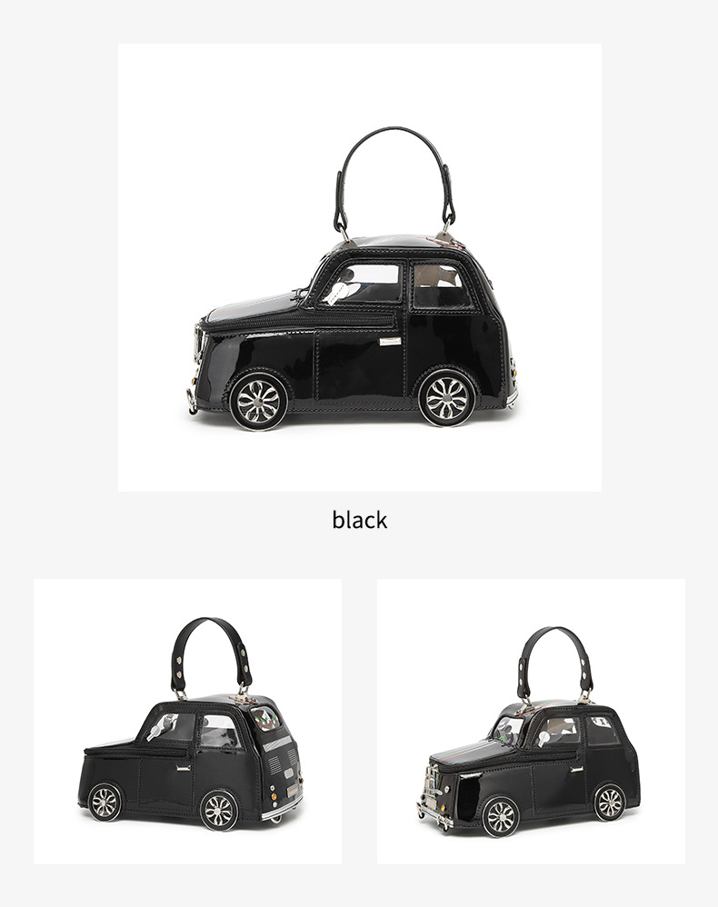 Women's 3D Mini Car-Shaped Handbag - Cute Purse with Adjustable Crossbody/Shoulder Strap, Golden-Tone Door Handle & Realistic Headlights - Pink/Golden/Black (-Like) Bag for Daily Use, Parties, - Stylish Gift Idea