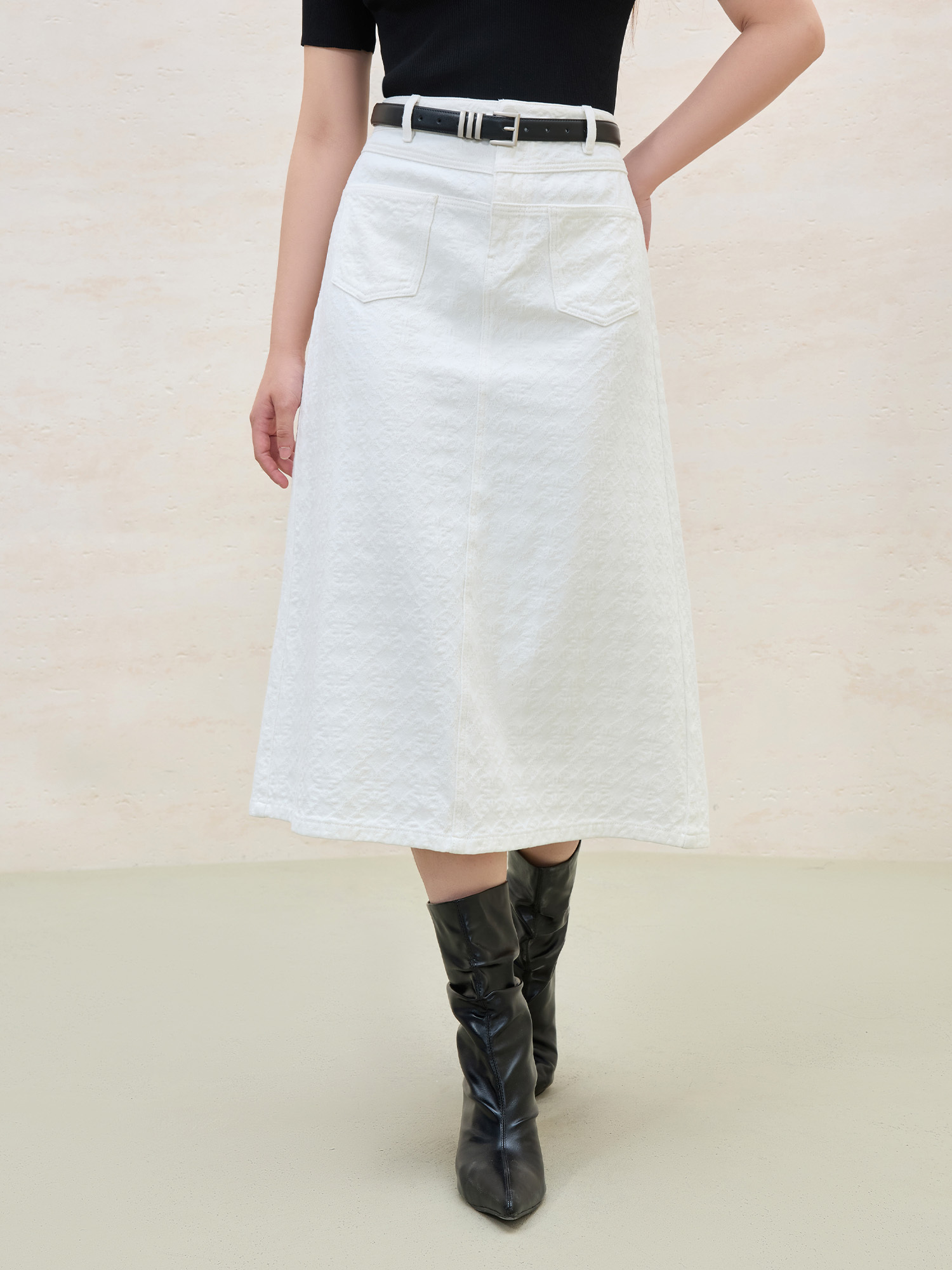 jupe en jean coton femme jupe décontractée à Temu Switzerland