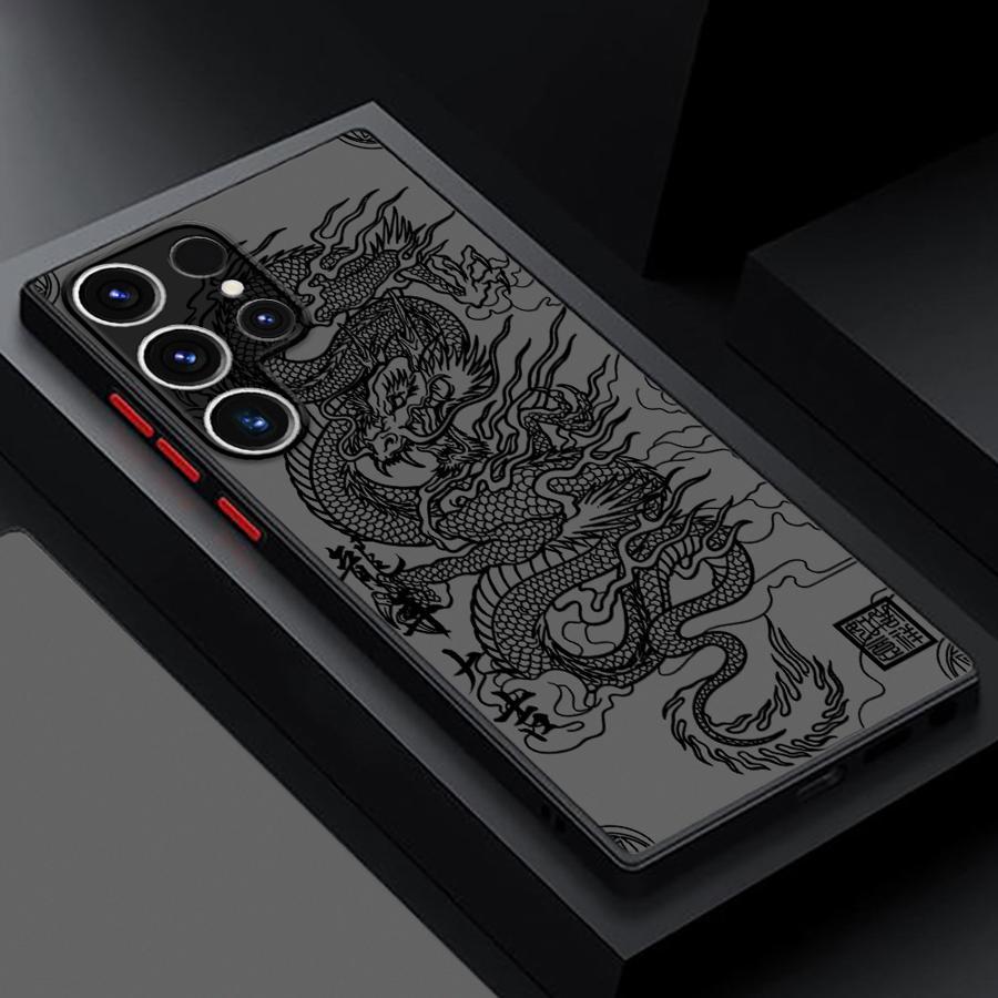 phone case cool dragon case for galaxy s25 s24 ultra fe s10 s20 s22 plus s23ultra s9 s21 5g s25plus phone cover shell
