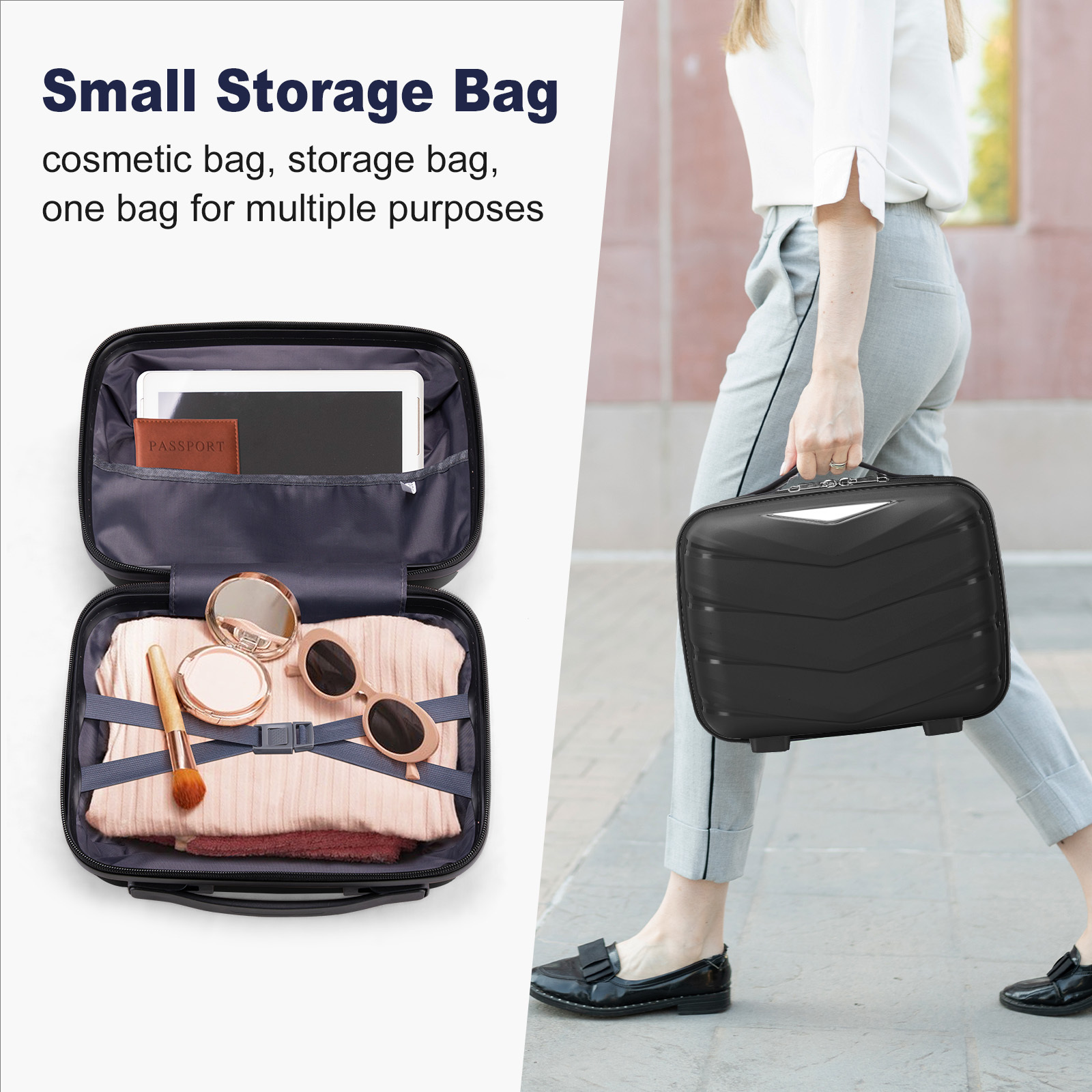 3pcs Set Lightweight Suitcase with TSA Lock (20/24/28)