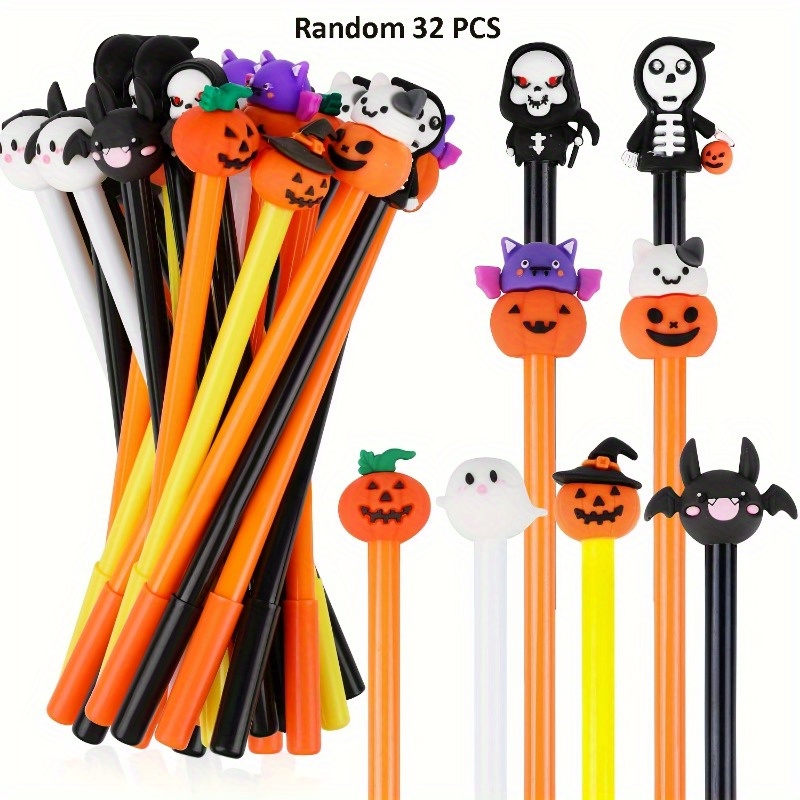 Halloween Novel Writing Pens & Colored Pencils Set