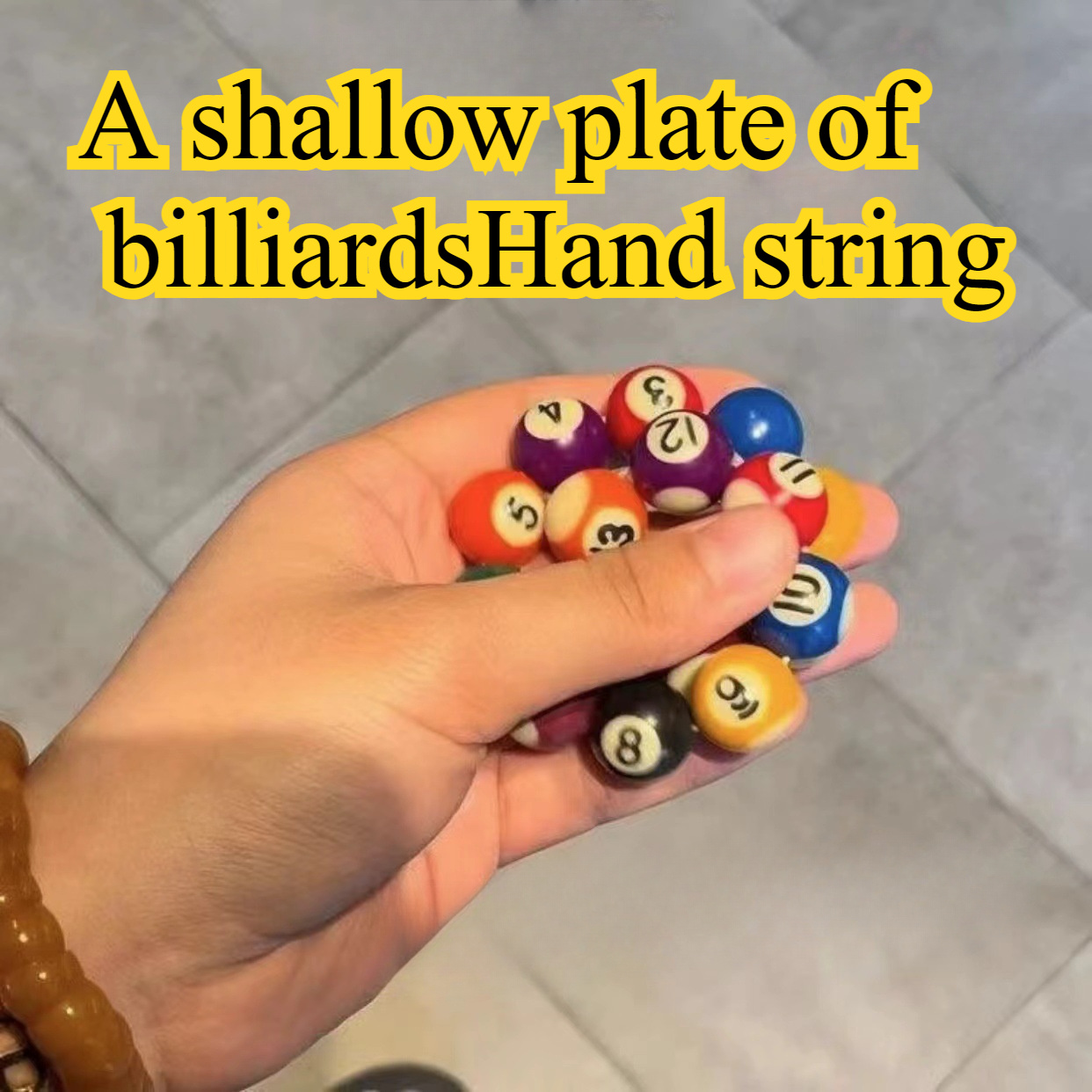 

Billiard-themed Bracelet Plastic Featuring An Or Charm, Specifically For Couples, A Fashion Jewelry.