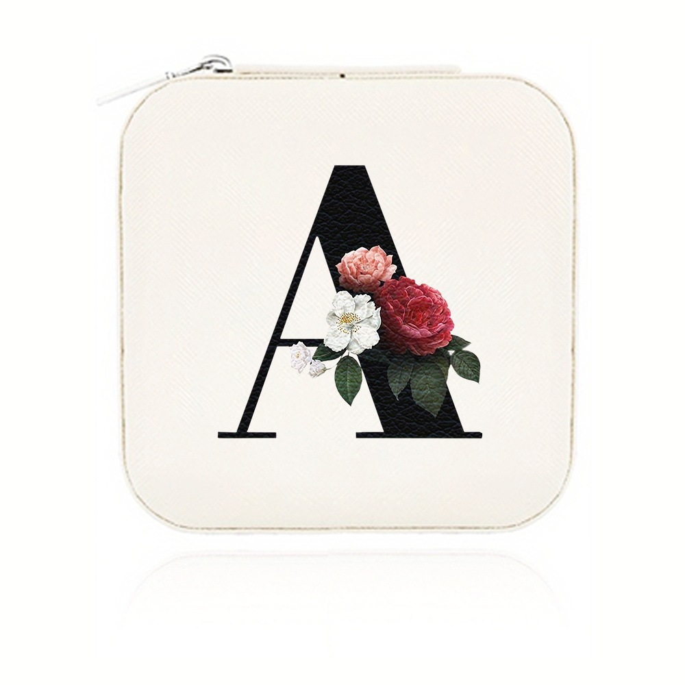 TEMU 1pc Portable Mini Travel Jewelry Organizer Storage Bag - Compact Travel Case And Vanity Storage Box For Necklaces, Earrings, Dangle Earrings,