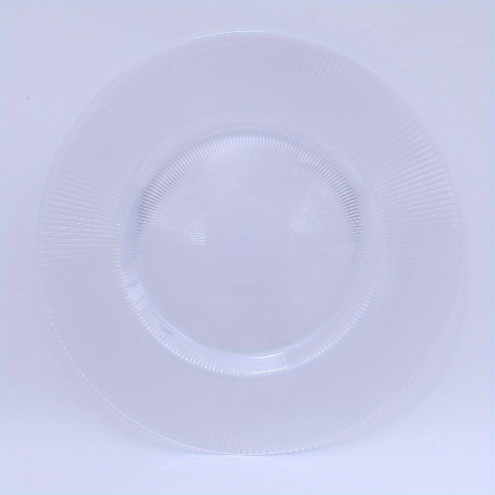 13nch not for food contact clear charger plates round plastic   plate   for dinner plates wedding party elegant decoration place mats
