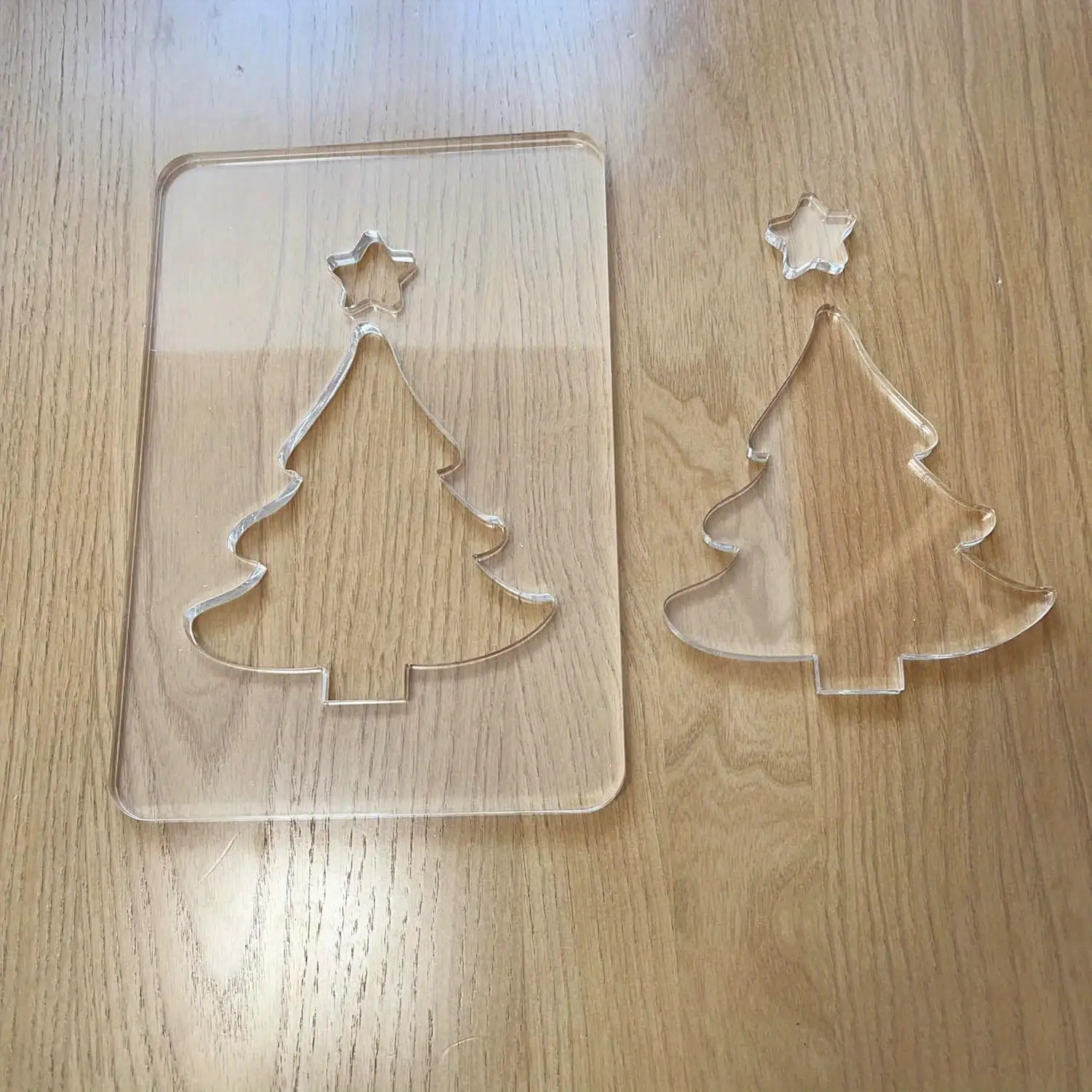 TEMU Tree Router Template- Acrylic Inlay Template, Transparent Woodworking Router Jig, Reusable Handmade Template Router, Handmade Template,
