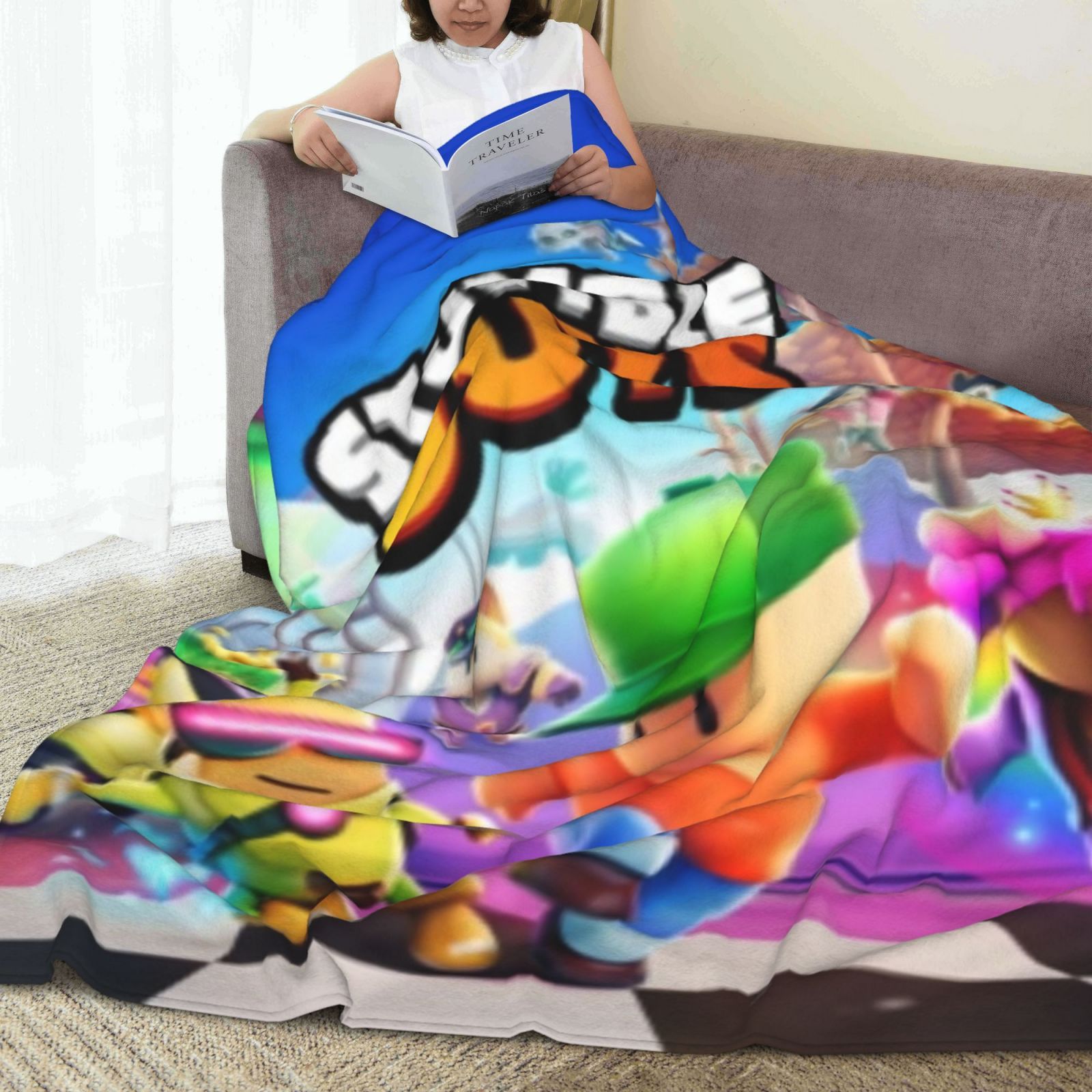 

Inspired Fleece Blanket - Cozy, Video Game Characters Design, Pets & Home Decor, , , 100% Polyester, Machine Washable