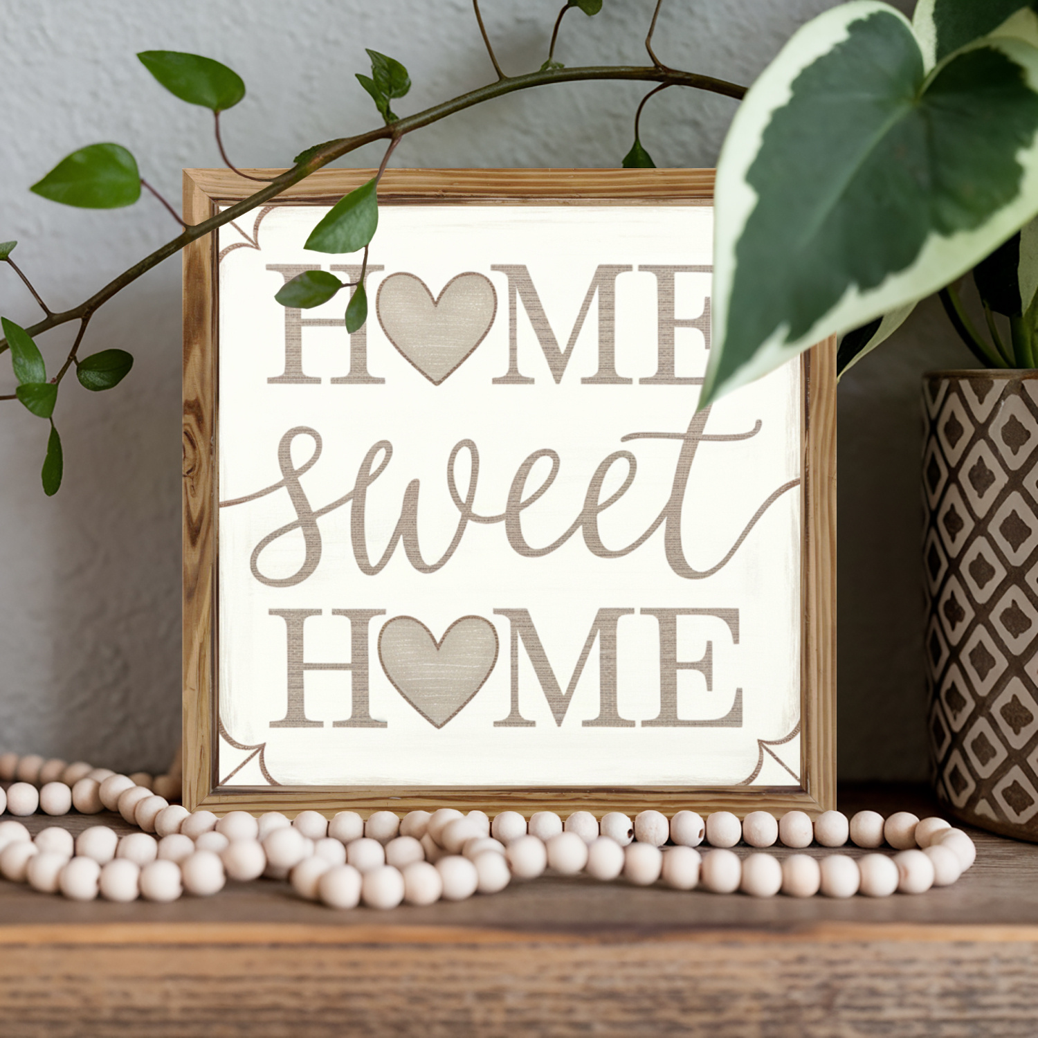 TEMU 1pc Vintage Wooden Sign, 8x8 Inch Square Horizontal Wall Decor, Inspirational Art Poster Frame For Bathroom, Hot Tub, Family Gift