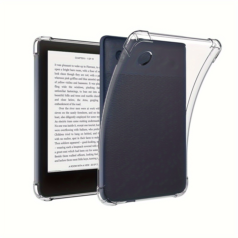 TEMU Compatible For Libra Colour (2024)/libra 2 (2021) Ereader & Colour/n367/bw//2e Case - Slim Lightweight Clear Tpu Case With -resistant Cover,