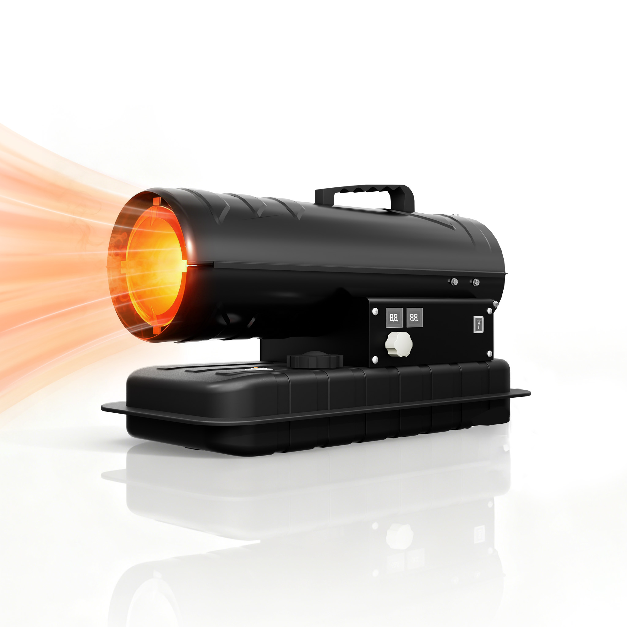 TEMU 20kw Outdoor Heater Fan Heater Electric Heater - 550m³/h Air Flow Patio Heater, Suitable For Winter Gatherings, Camping And Outdoor Use