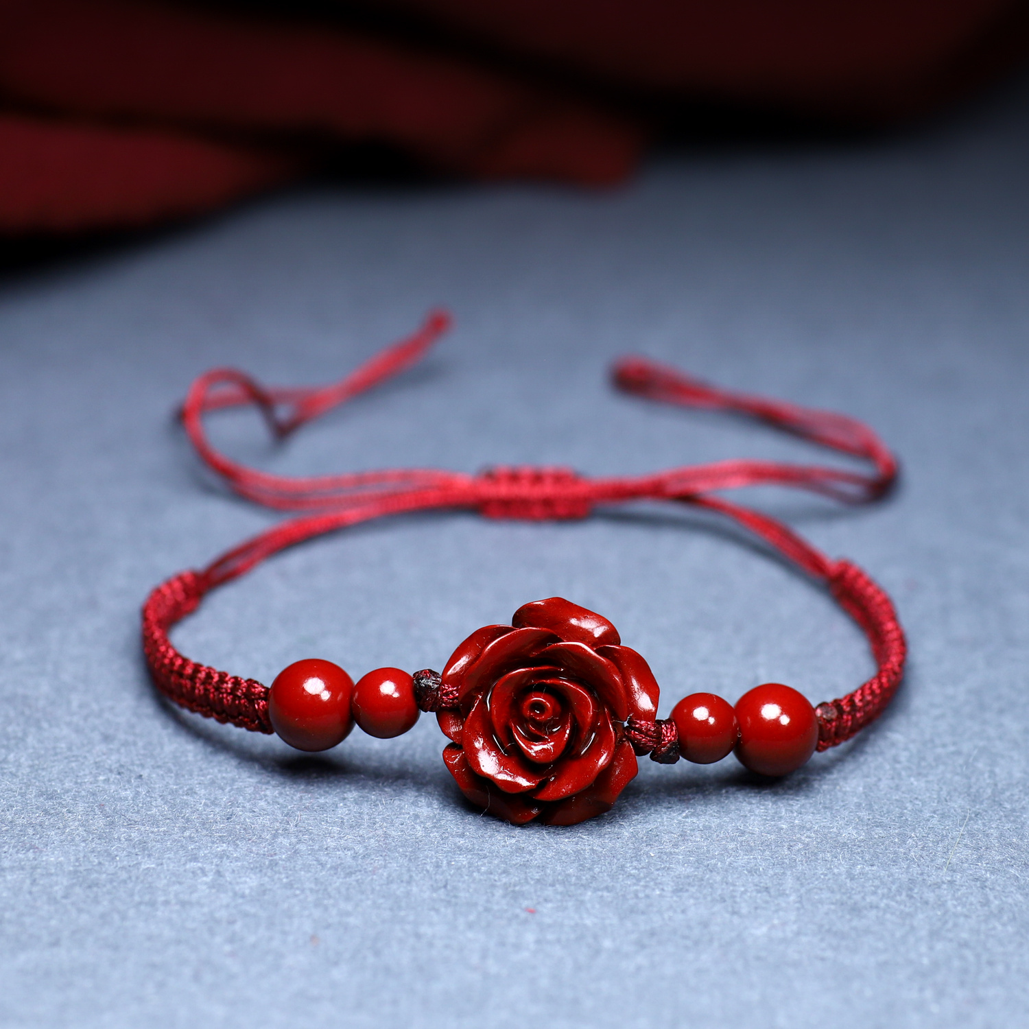 TEMU Bulvegemet Bohemian Elegant Rose Braided Chain Bracelet Suitable For - Cursive Rose Loop, Wearable, Ideal Valentine' Gift, Daily & Special