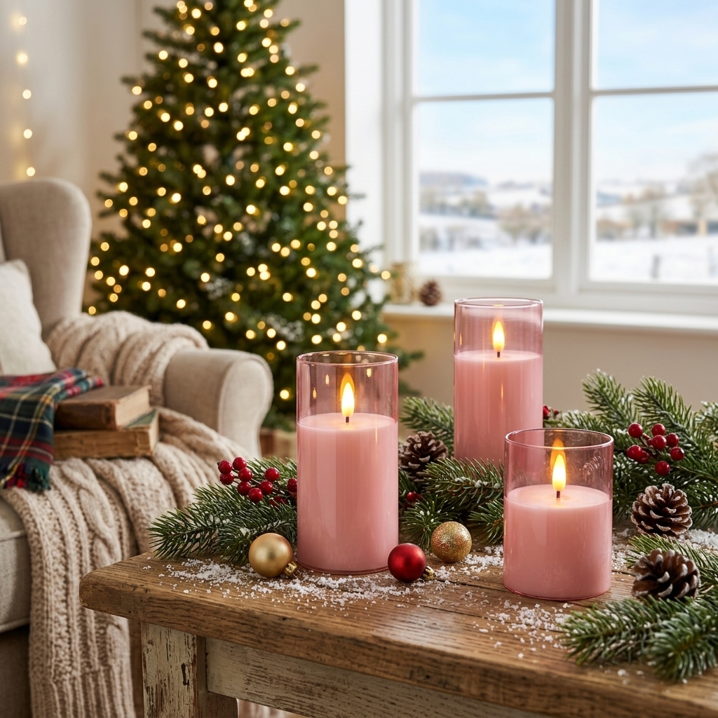 LED Electric Candles for Home Decor, Battery-Powered with Timer Function