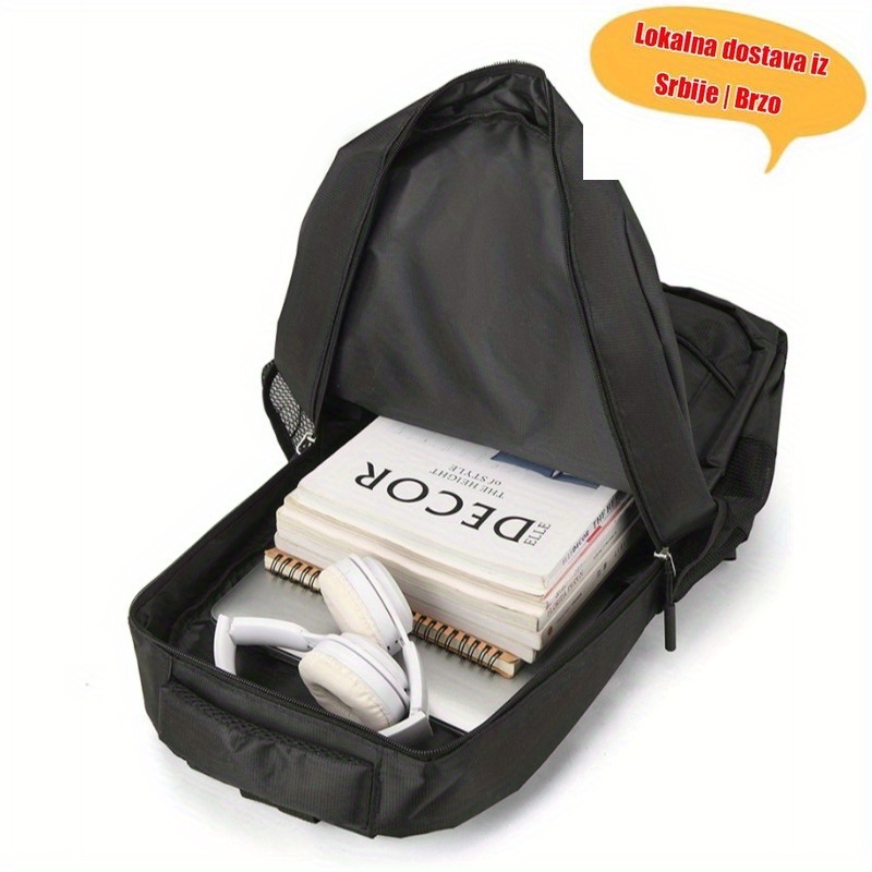 Veliki putni za muškarce, dovoljno prostran za računar, sa elegantnim novim dizajnom, savršen za poslovnu i školsku upotrebu