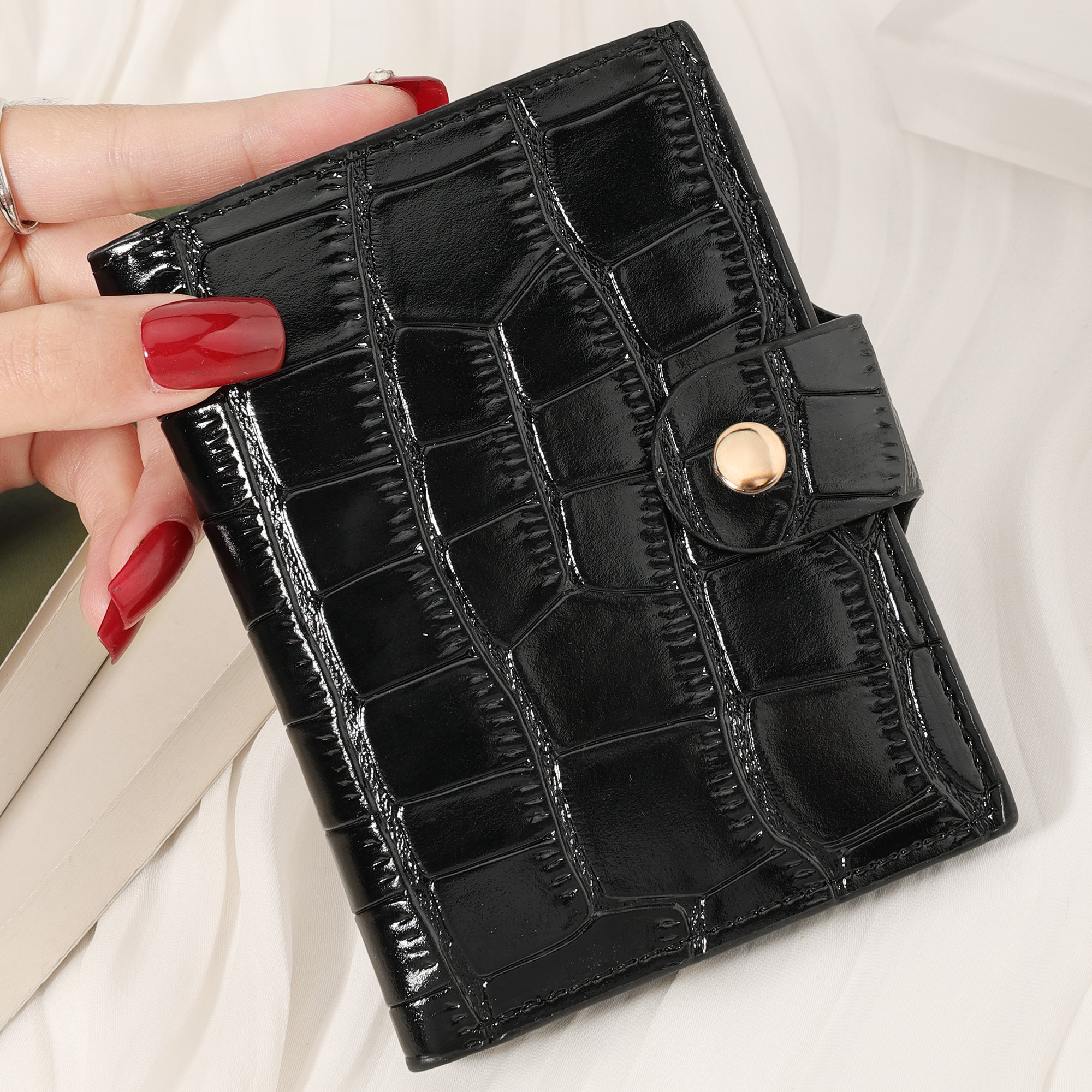 TEMU Ultra-thin, Lightweight, Portable Cash, Id Card, Credit Card, Buckle Folding Credit Card Storage Bag, Easy Leisure Card Slot, School Dormitory