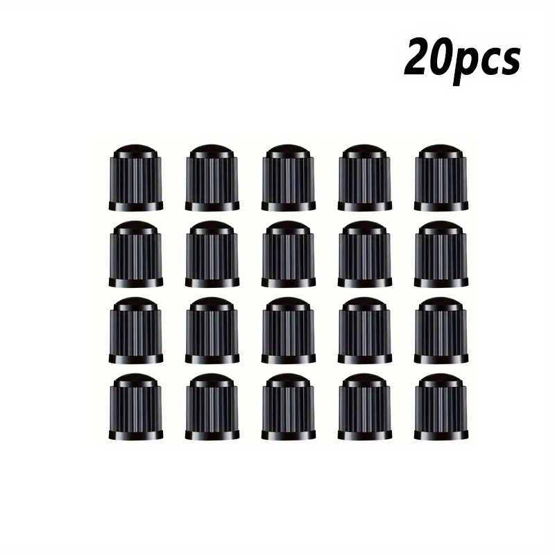 TEMU /50 Black Tire Valve Covers, Suitable For Automobiles Suv, Bicycles, Trucks, Motorcycles, With Strong Sealing Performance