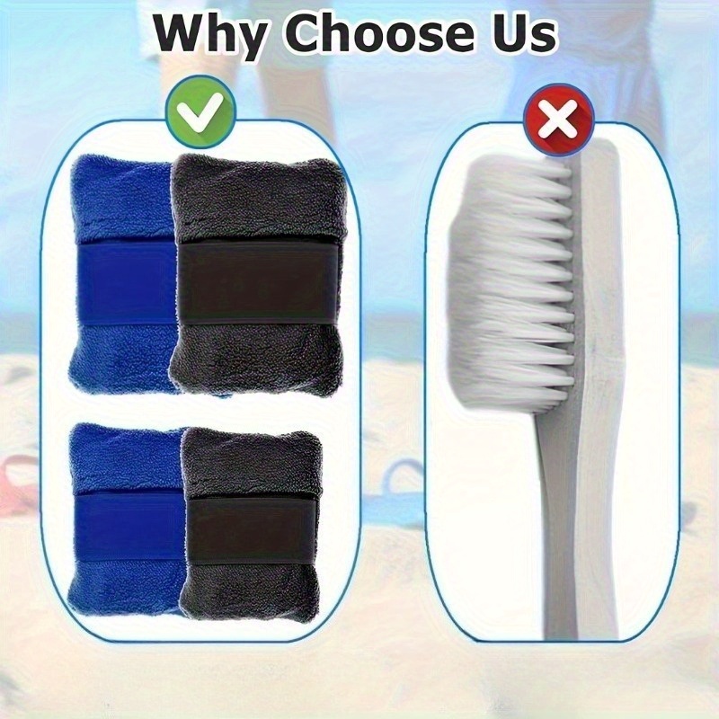 Portable Foot Sand Remover with Exfoliating Bristles