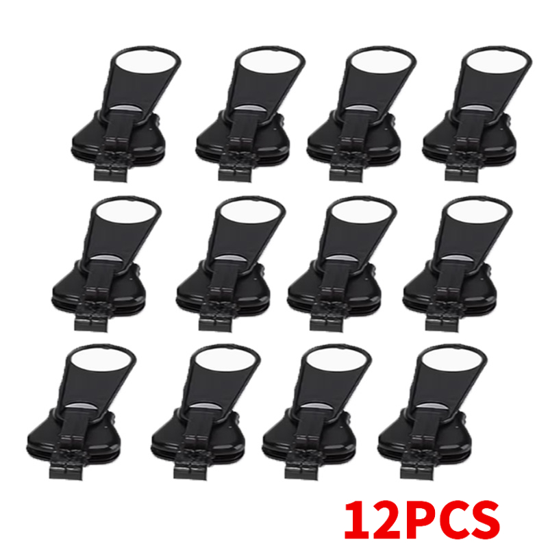 TEMU 12pcs Universal Zipper Repair Kit With Detachable Reusable Zipper Sliders, Easy Replacement Zipper Heads For Smooth Closing, Fit Black White