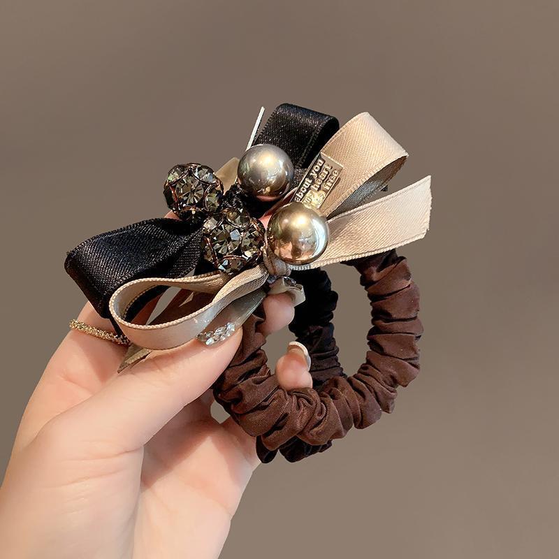 

Elegant Bow Scrunchie - Large, Fashionable Hair Tie For Women And Girls