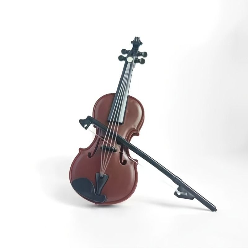 TEMU 1 Mini Violin Set (with Bow) Full Set Of Compact Violin Equipment, Portable Design For Beginners And Professionals, Instruments For Home