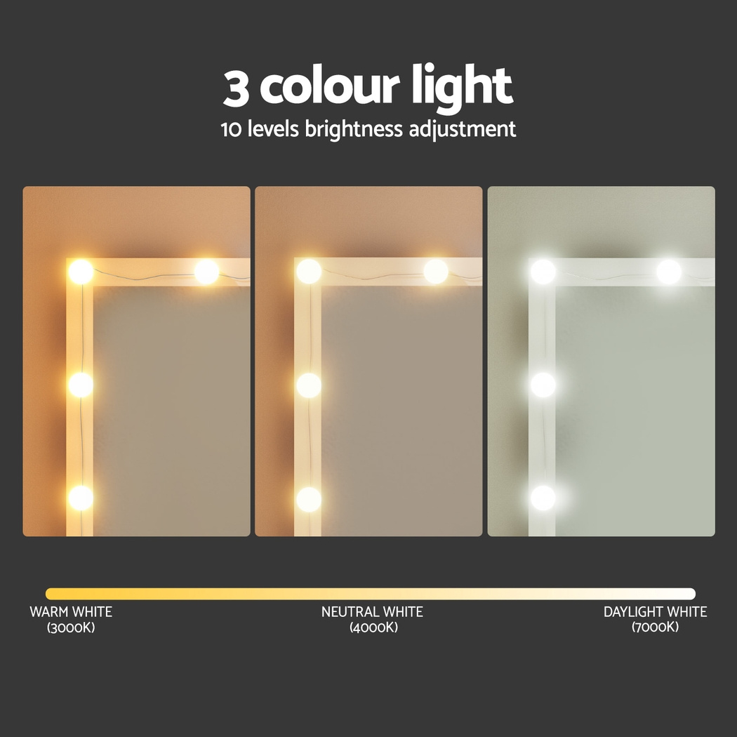 dressing table with stool 12 led lights Product details 2