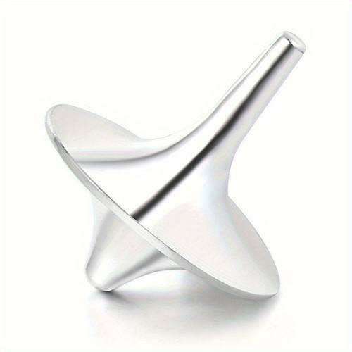 1 stainless steel gyroscope stress relief entertainment toy suitable for sports enthusiasts with random perforated and non perforated designs handheld gyroscope
