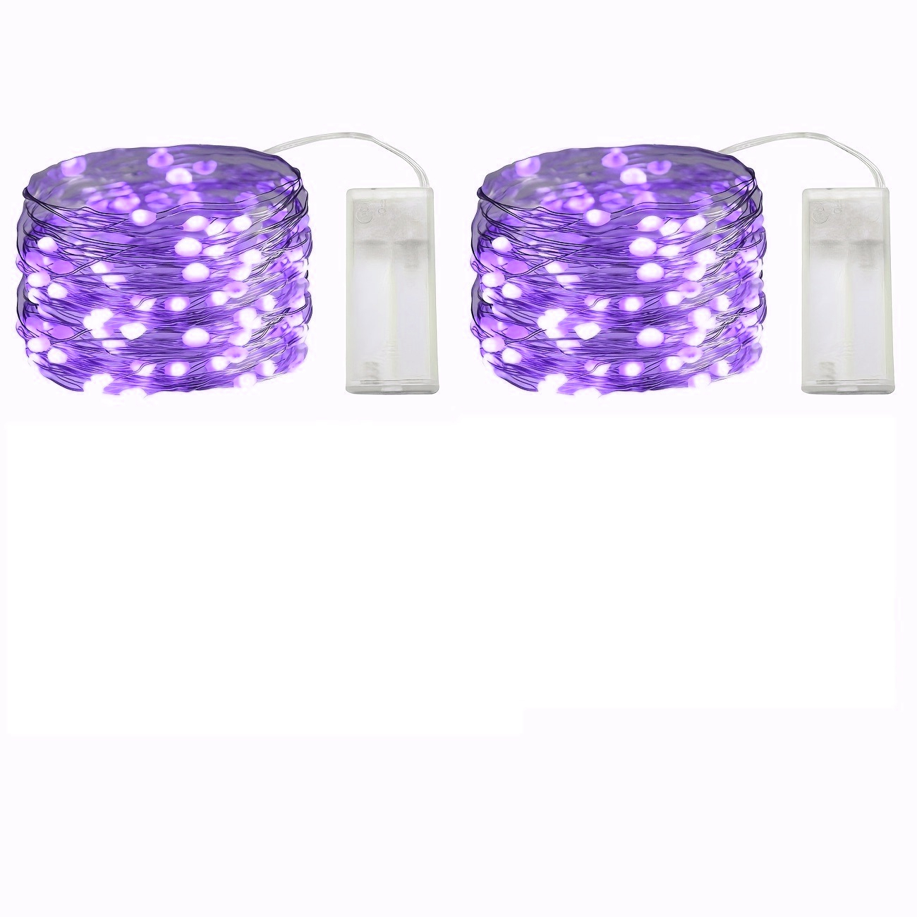 TEMU 2 stuks 1m 10LED paarse lichtslinger, geschenkdoosdecoratie, flexibele lichtlijn voor doe-het-zelf, feeërieke lichtslingers, voor huisdecoratie,