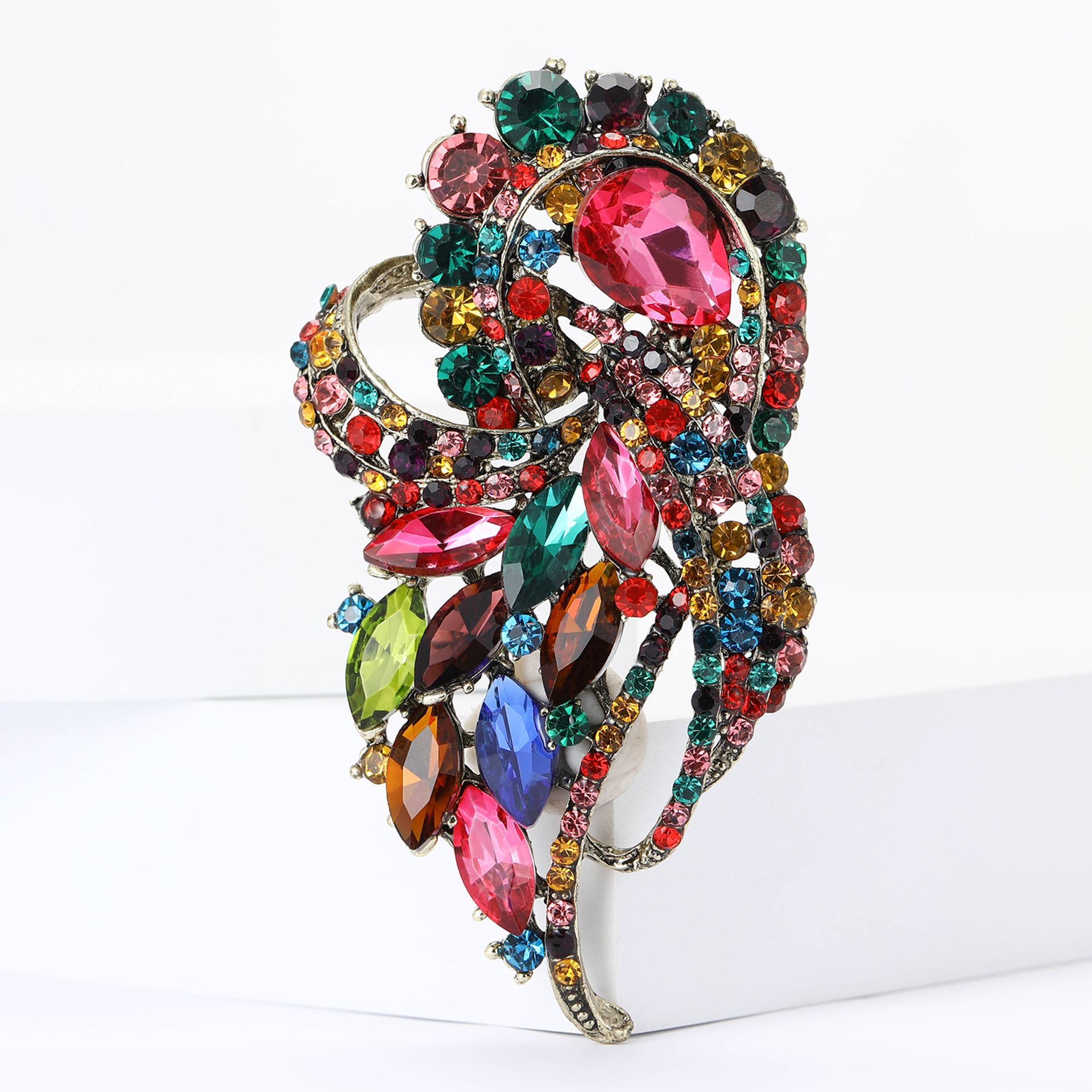 elegant   brooch set colorful luxurious   weddings formal events ideal valentines day gift for her details 0