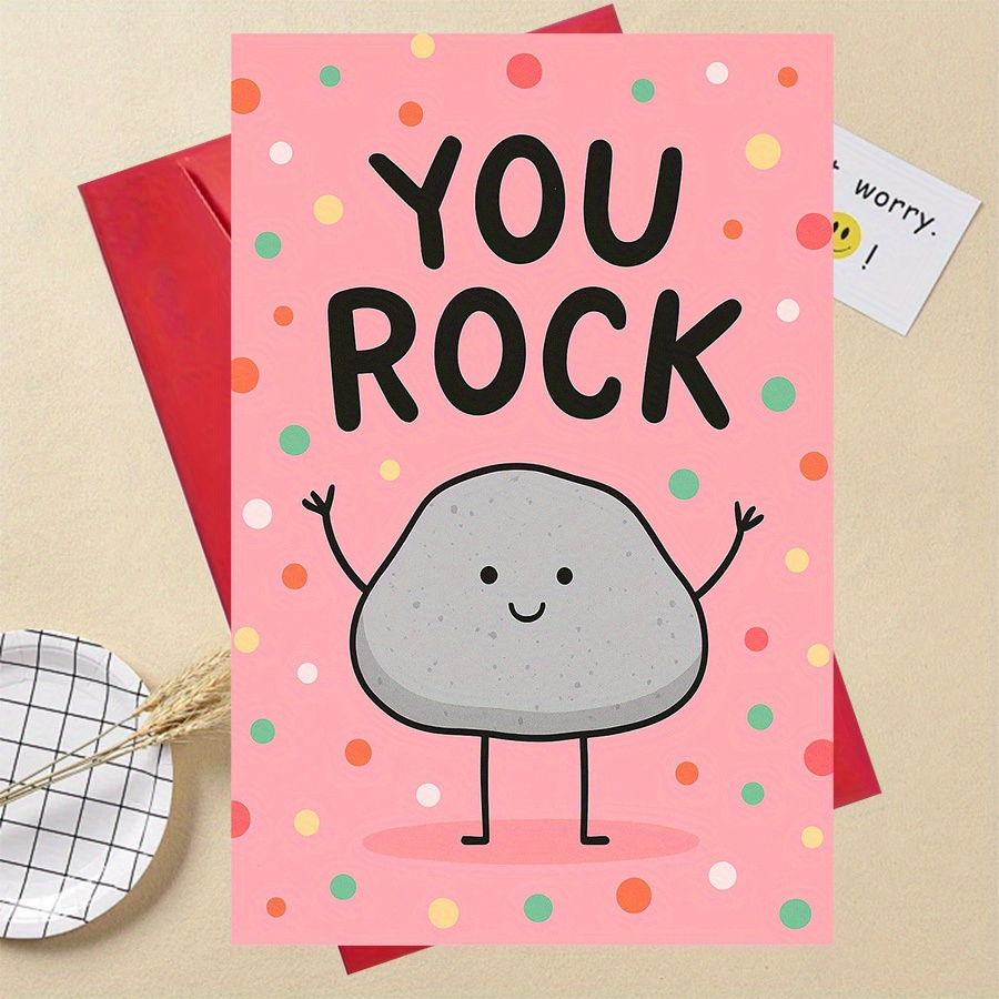 TEMU 1 "" Humorous Thank You Card | Suitable For , Colleagues, Teachers, Encouragement And Appreciation Gifts, Ideal For Various Occasions
