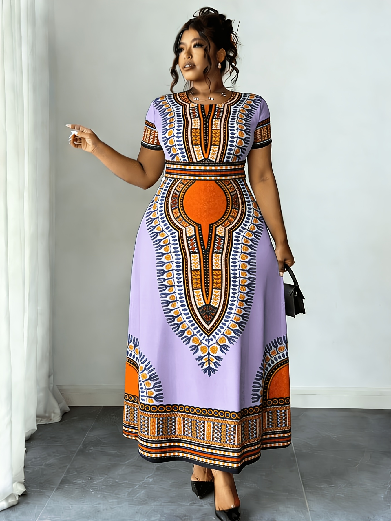 chinese dress ladies Elegant Green Maxi Dress – Modern African Fashion Green / L-XL main image 0