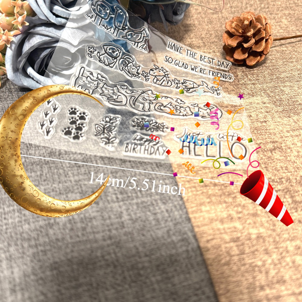 E-shop ONLINE EXKLUSIV Klarschussstempel und Metallschneider-Stanzformen Sets für Kartenherstellung, Scrapbooking-Zubehör, Fotoalbum-Bastelarbeiten