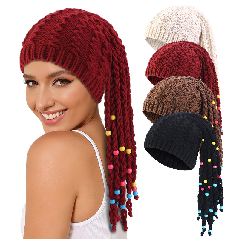 hats with braids sold on Temu United States