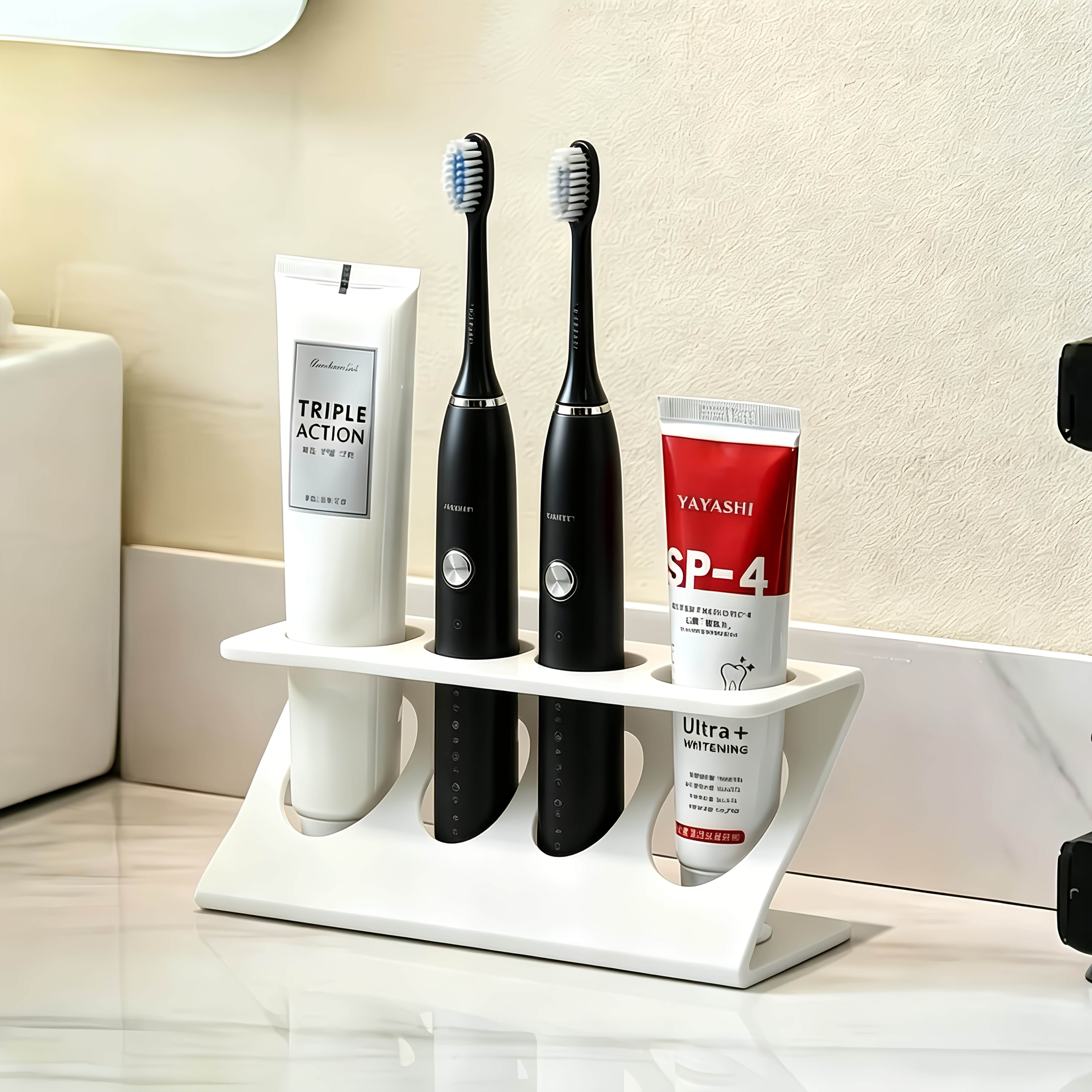 TEMU Mensola Multifunzionale da Bagno, Porta Spazzolino e Scolapiatti 2-in-1, Organizer da Tavolo per Bagno , e Pratico