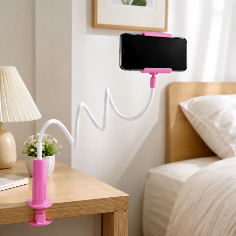 TEMU 360-degree Rotating Bedside Desk Dual-use Lazy Chair Stand. Spiral Phone Stand, Lazy Chair Desktop Stand. , Adjust Viewing Angle, Stable And