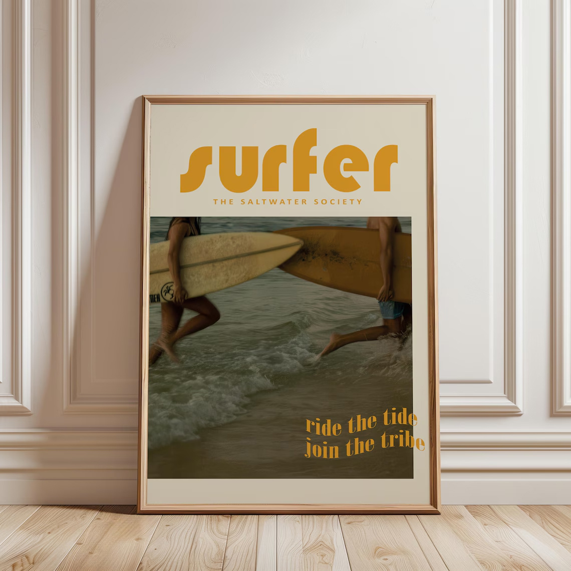 TEMU Affiches de surfeurs minimalistes plates 2D, sur toile de surf plates 2D, Décoration murale d'océan, Impression d'art sur toile pour salon,