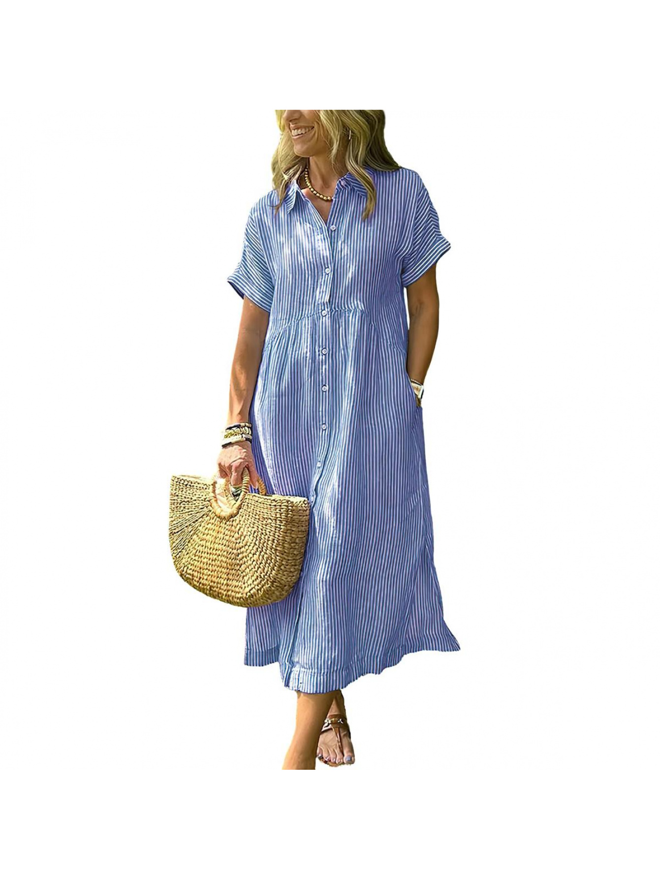 women cotton dresses sold on Temu United States