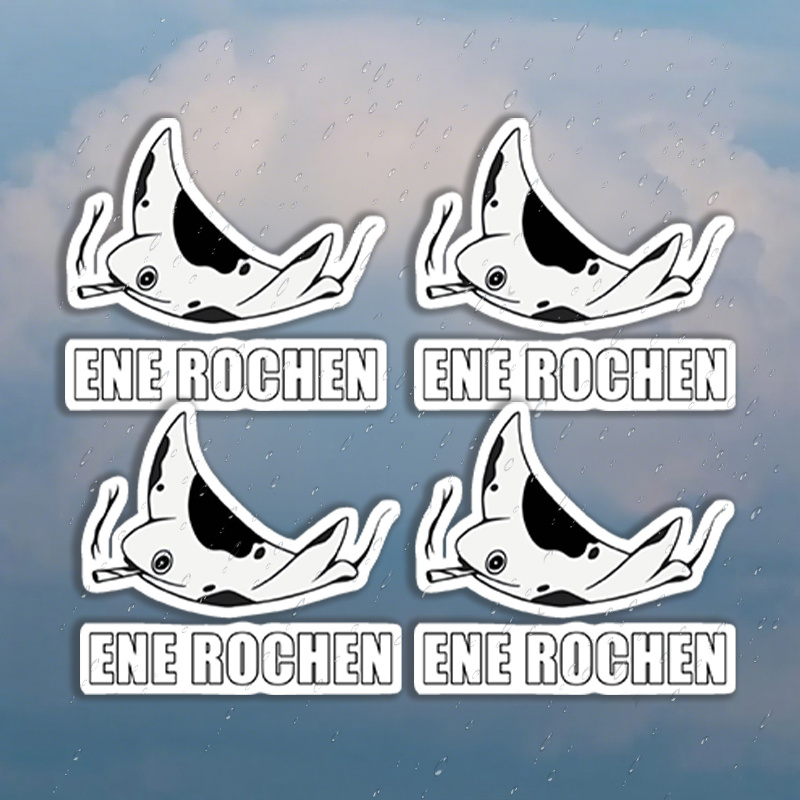 4pcs Per Sheet Ene - German Memes Car Decal