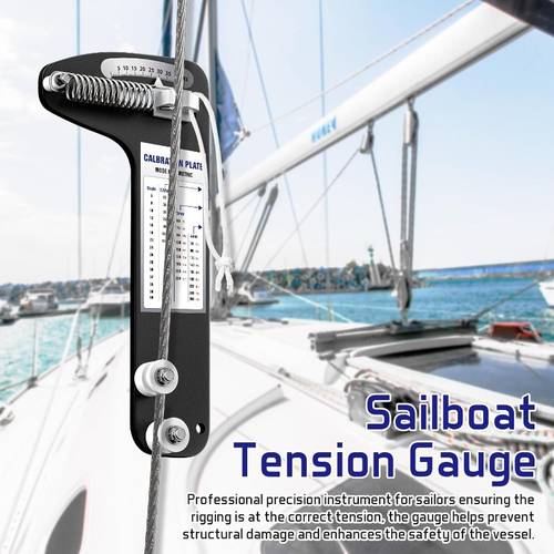 item picture sailboat rigging tension gauge pt 1 tension gauge accurate rigging tool for sail performance wire rope standing rigging for 2 5 3 and 4 millimeter cable diamete 800 lb
