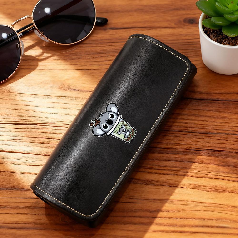 cute animal pattern glasses case faux leather hard shell eyeglass case stylish design ideal for birthdays anniversaries and special occasions best friend gifts birthday gifts for her thoughtful presents for women