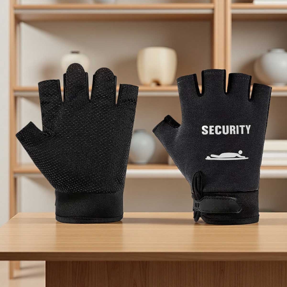 TEMU 1 paire de gants demi-doigts, gants de fitness, gants de sport, en fibre de polyester, pour yoga, camping, sortie de pêche, sports de ,