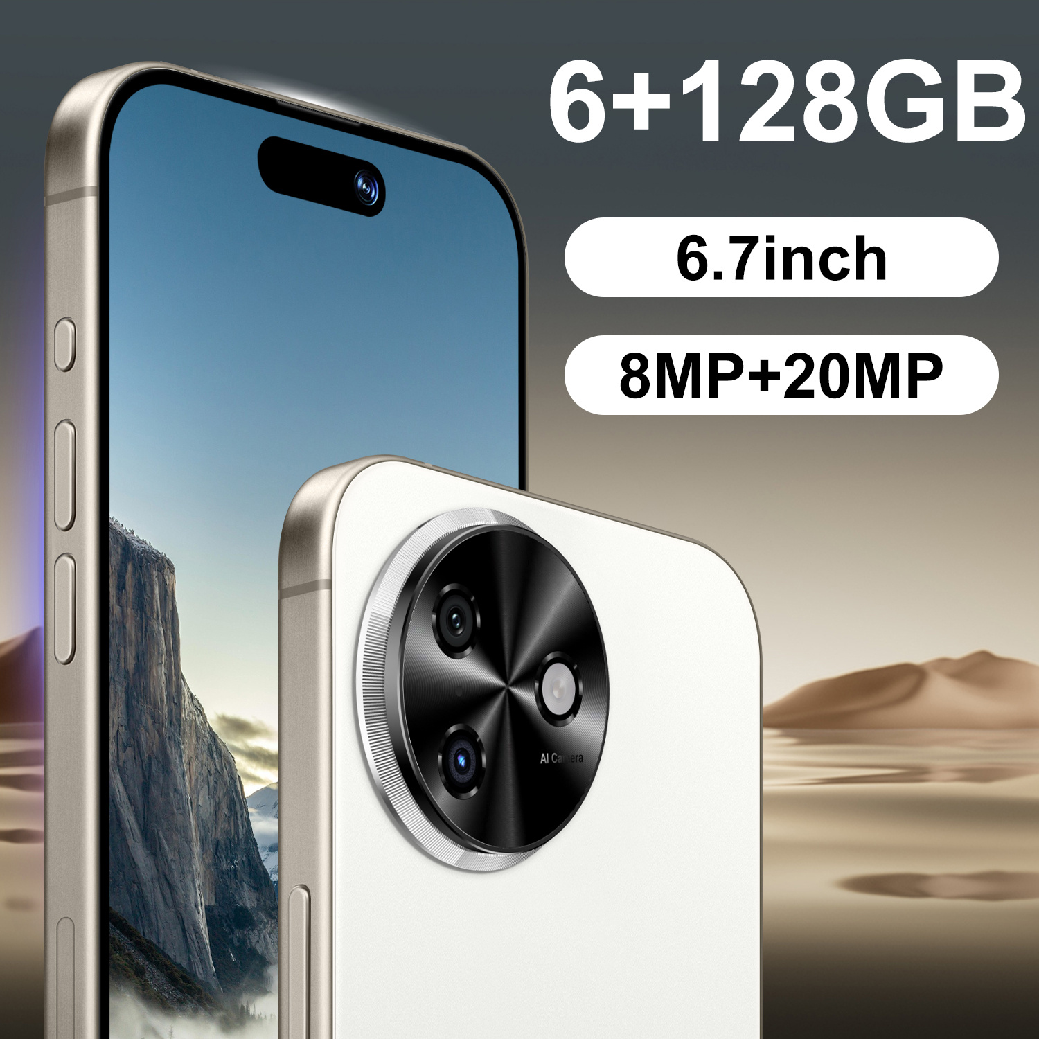 item picture   mobile phones unlocked 4g smartphone 6gb   128gb storage space 6 7 inch touchscreen   dual standby 8 megapixel 20megapixel hd camera gps positioning function   system durable mobile   work phone