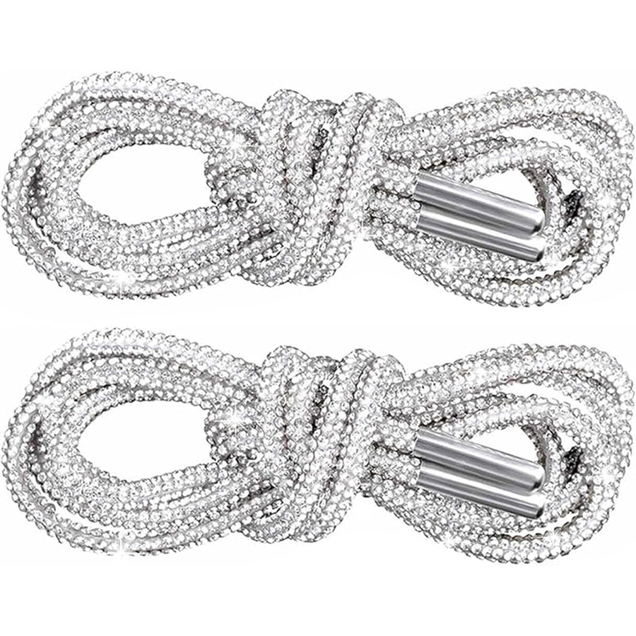 Crystal Shoelaces, Fashionable Sparkling Shoelaces, Crystal Hat Ropes, Drawstrings, Shoe Additions, Decorative Additions