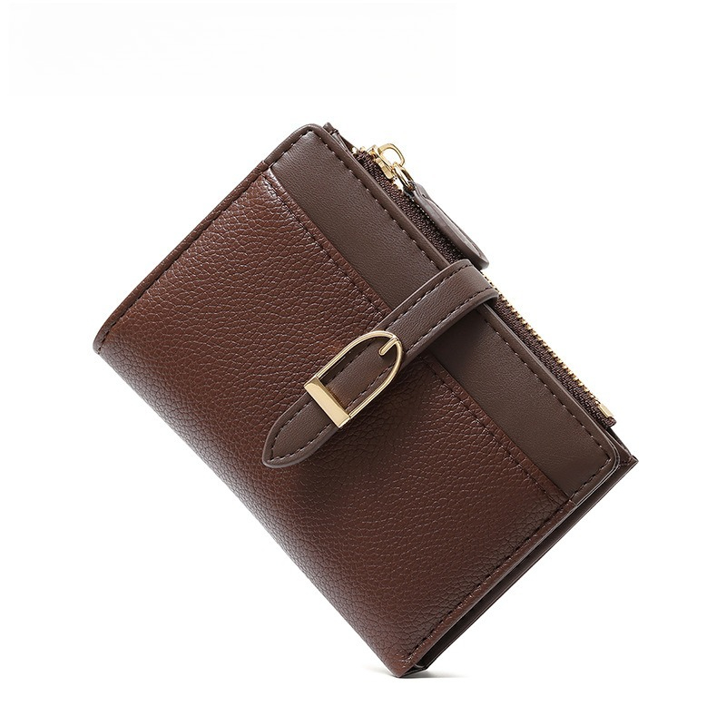 Image of New Elegant Women's Short Purse With Premium Snap Closure Wallet, Easy Hardware Clasp, Minimalist Card Wallet, Clutch Bag