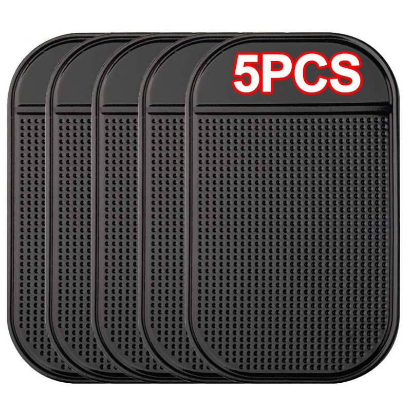 TEMU 5pcs Universal On Board Non Slip Mat: Keep Your Phone, Keys And Fashion Glasses Safe!