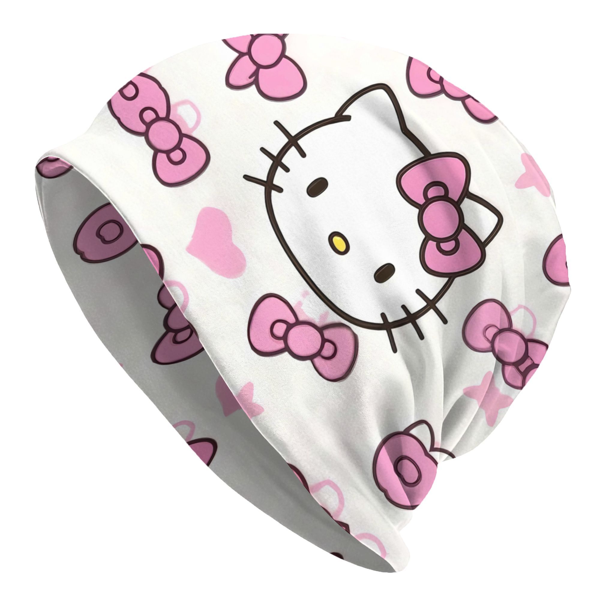 E-shop Sanrio Hello Kitty Totenkopf Mützen Coole Sportmütze Unisex Hip Hop Beanie